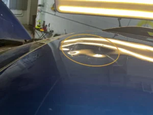 Hood Dent Repair - Before